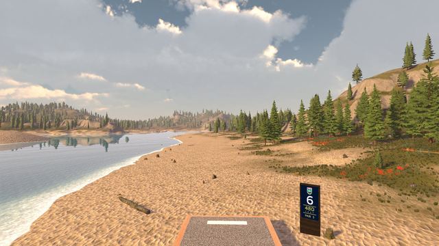 Hole 6 tee along the beach
